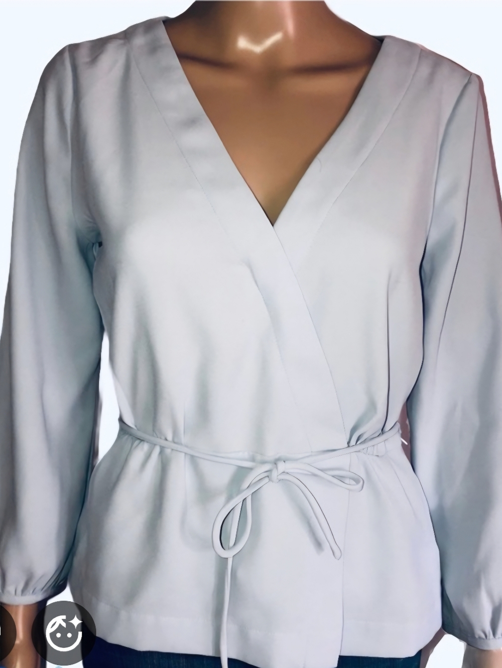 J Crew long sleeve peplum blouse